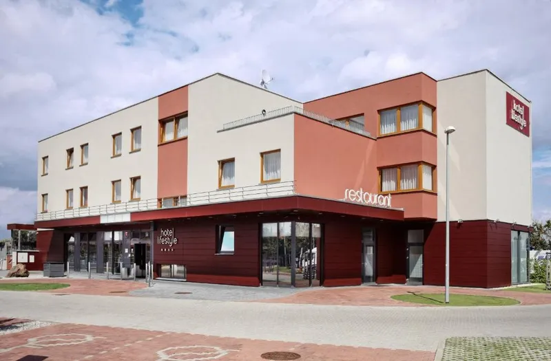 Street front of Lifestyle Hotel Prague in Libuš, Prague 4